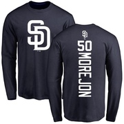 Youth San Diego Padres Adrian Morejon ＃50 Backer Long Sleeve T-Shirt - Navy