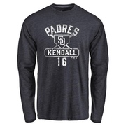 Youth San Diego Padres Fred Kendall ＃16 Base Runner Long Sleeve T-Shirt - Navy