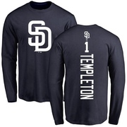 Youth San Diego Padres Garry Templeton ＃1 Backer Long Sleeve T-Shirt - Navy