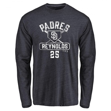 Youth San Diego Padres Sean Reynolds ＃25 Base Runner Long Sleeve T-Shirt - Navy