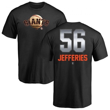 Youth San Francisco Giants Daulton Jefferies ＃56 Midnight Mascot T-Shirt - Black