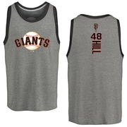 Youth San Francisco Giants Derek Hill ＃48 Backer Tank Heathered - Gray