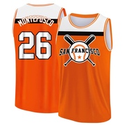 Youth San Francisco Giants John Montefusco ＃26 Legend Baseball Tank Top - Orange/White