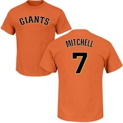 Youth San Francisco Giants Kevin Mitchell ＃7 Roster Name & Number T-Shirt - Orange