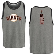 Youth San Francisco Giants Matt Cain ＃18 Backer Tank Heathered - Gray