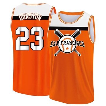 Youth San Francisco Giants Shawon Dunston ＃23 Legend Baseball Tank Top - Orange/White