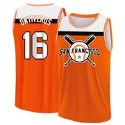 Youth San Francisco Giants Steve Ontiveros ＃16 Legend Baseball Tank Top - Orange/White