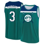 Youth Seattle Mariners Alex Rodriguez ＃3 Legend Baseball Tank Top - Aqua/Blue