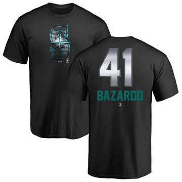 Youth Seattle Mariners Eduard Bazardo ＃41 Midnight Mascot T-Shirt - Black