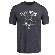 Youth Seattle Mariners Evan White ＃12 Base Runner T-Shirt - Navy