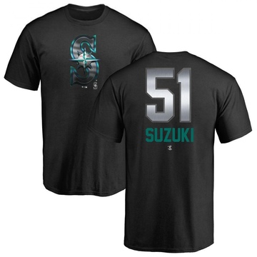 Youth Seattle Mariners Ichiro Suzuki ＃51 Midnight Mascot T-Shirt - Black