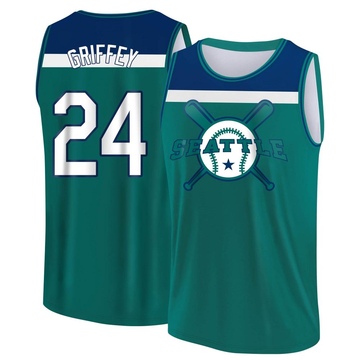 Youth Seattle Mariners Ken Griffey ＃24 Legend Baseball Tank Top - Aqua/Blue