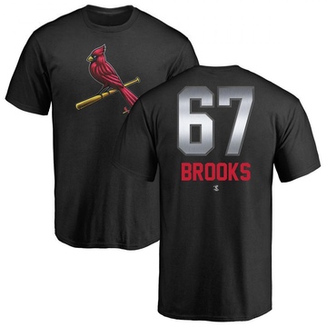 Youth St. Louis Cardinals Aaron Brooks ＃67 Midnight Mascot T-Shirt - Black