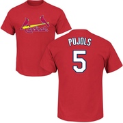 Youth St. Louis Cardinals Albert Pujols ＃5 Roster Name & Number T-Shirt - Red