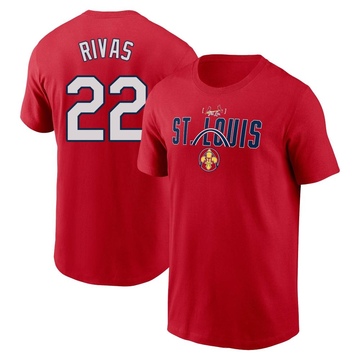 Youth St. Louis Cardinals Alfonso Rivas ＃22 2024 City Connect Graphic Name & Number T-Shirt - Red