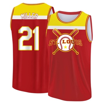 Youth St. Louis Cardinals Andrew Miller ＃21 Legend Baseball Tank Top - Red/Yellow