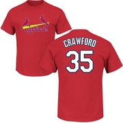 Youth St. Louis Cardinals Brandon Crawford ＃35 Roster Name & Number T-Shirt - Red