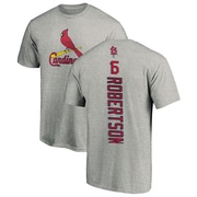 Youth St. Louis Cardinals Kramer Robertson ＃15 Backer T-Shirt Ash