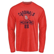 Youth St. Louis Cardinals Mark McGwire ＃25 Base Runner Long Sleeve T-Shirt - Red