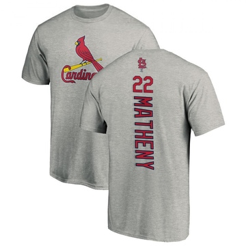 Youth St. Louis Cardinals Mike Matheny ＃22 Backer T-Shirt Ash