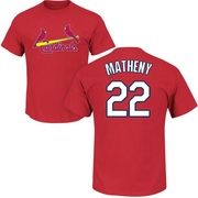 Youth St. Louis Cardinals Mike Matheny ＃22 Roster Name & Number T-Shirt - Red