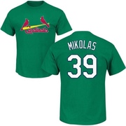 Youth St. Louis Cardinals Miles Mikolas ＃39 St. Patrick's Day Roster Name & Number T-Shirt - Green