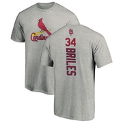 Youth St. Louis Cardinals Nelson Briles ＃34 Backer T-Shirt Ash