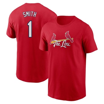 Youth St. Louis Cardinals Ozzie Smith ＃1 2024 City Connect Fuse Name & Number T-Shirt - Red