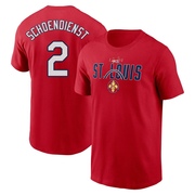 Youth St. Louis Cardinals Red Schoendienst ＃2 Schoendienst 2024 City Connect Graphic Name & Number T-Shirt - Red