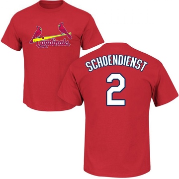 Youth St. Louis Cardinals Red Schoendienst ＃2 Schoendienst Roster Name & Number T-Shirt - Red