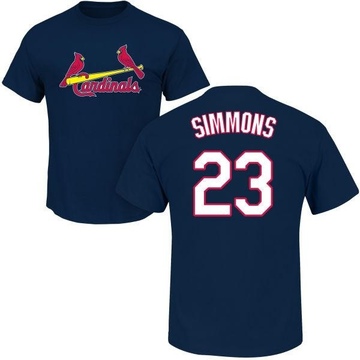Youth St. Louis Cardinals Ted Simmons ＃23 Roster Name & Number T-Shirt - Navy