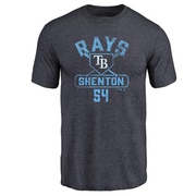 Youth Tampa Bay Rays Austin Shenton ＃54 Base Runner T-Shirt - Navy