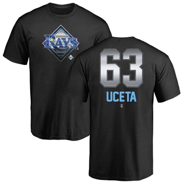 Youth Tampa Bay Rays Edwin Uceta ＃63 Midnight Mascot T-Shirt - Black