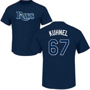 Youth Tampa Bay Rays Joel Kuhnel ＃67 Roster Name & Number T-Shirt - Navy