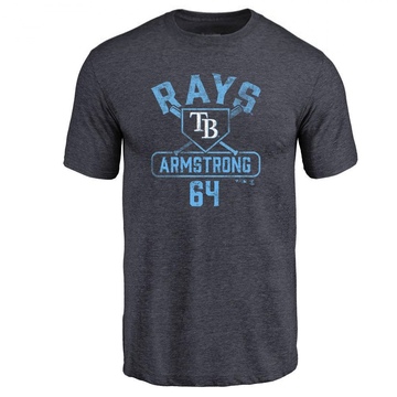 Youth Tampa Bay Rays Shawn Armstrong ＃64 Base Runner T-Shirt - Navy