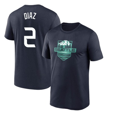 Youth Tampa Bay Rays Yandy Diaz ＃2 Game 2023 All-Star Outdoors Local Legend Name & Number T-Shirt - Navy