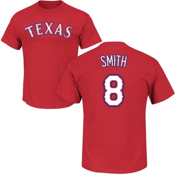 Youth Texas Rangers Josh Smith ＃8 Roster Name & Number T-Shirt - Red