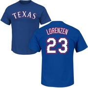 Youth Texas Rangers Michael Lorenzen ＃23 Roster Name & Number T-Shirt - Royal