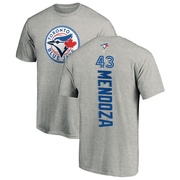 Youth Toronto Blue Jays Abdiel Mendoza ＃43 Backer T-Shirt Ash