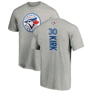 Youth Toronto Blue Jays Alejandro Kirk ＃30 Backer T-Shirt Ash