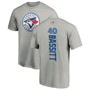 Youth Toronto Blue Jays Chris Bassitt ＃40 Backer T-Shirt Ash