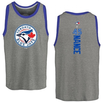 Youth Toronto Blue Jays Tommy Nance ＃45 Backer Tank Top Ash