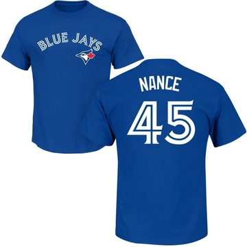 Youth Toronto Blue Jays Tommy Nance ＃45 Roster Name & Number T-Shirt - Royal