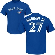 Youth Toronto Blue Jays Vladimir Guerrero Jr. ＃27 Roster Name & Number T-Shirt - Royal