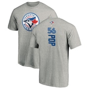 Youth Toronto Blue Jays Zach Pop ＃56 Backer T-Shirt Ash