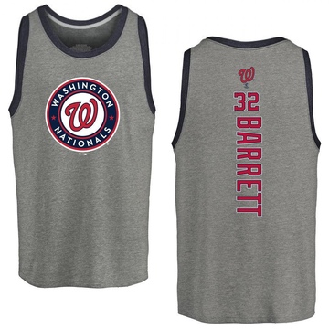 Youth Washington Nationals Aaron Barrett ＃32 Backer Tank Top Ash