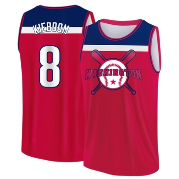 Youth Washington Nationals Carter Kieboom ＃8 Legend Baseball Tank Top - Red/Navy