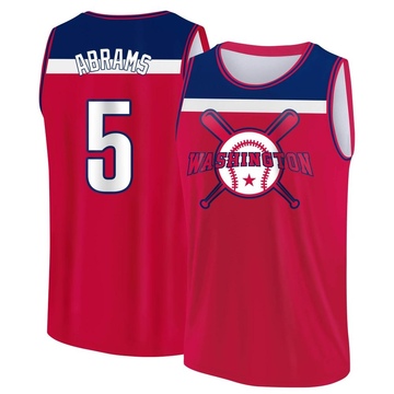 Youth Washington Nationals CJ Abrams ＃5 Legend Baseball Tank Top - Red/Navy