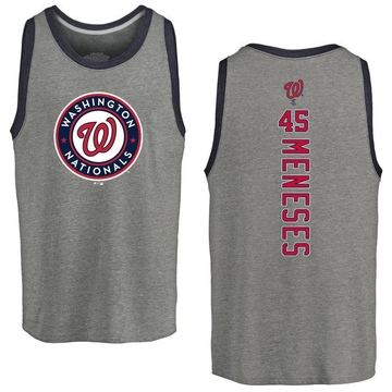 Youth Washington Nationals Joey Meneses ＃45 Backer Tank Top Ash