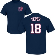 Youth Washington Nationals Juan Yepez ＃18 Roster Name & Number T-Shirt - Navy